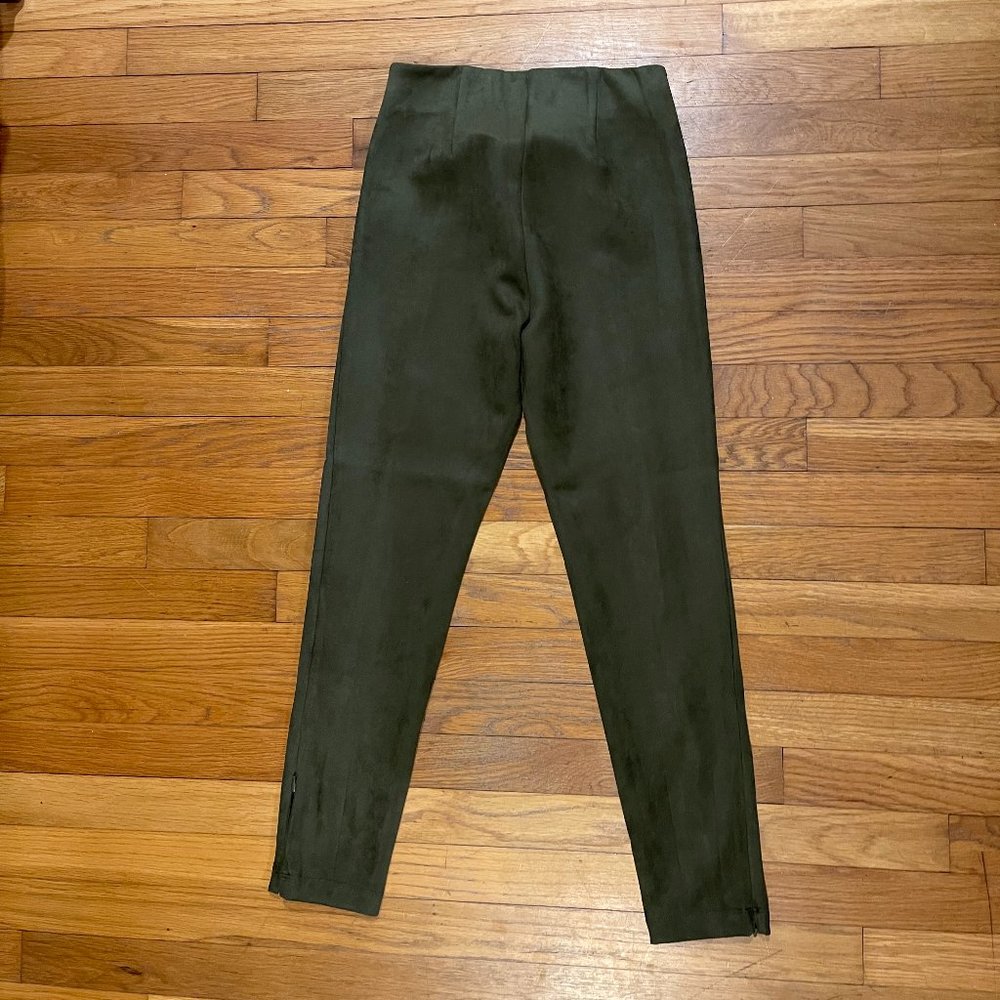 Loft Forest Green Velvet Pants